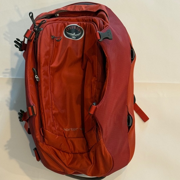 Osprey Porter 46L Travel Backpack- Diablo Red - Picture 1 of 15